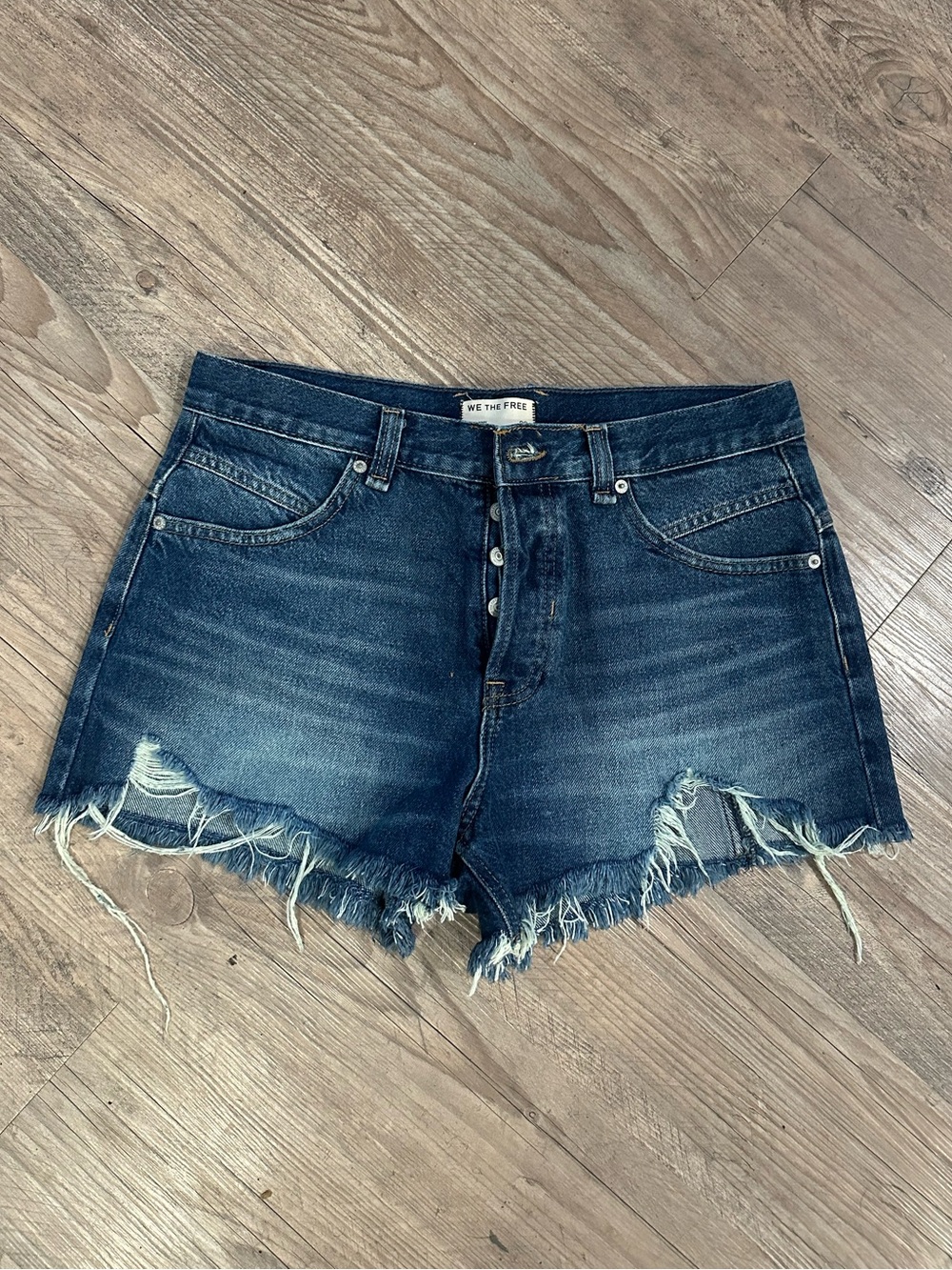 We The Free dark denim shorts, size 29